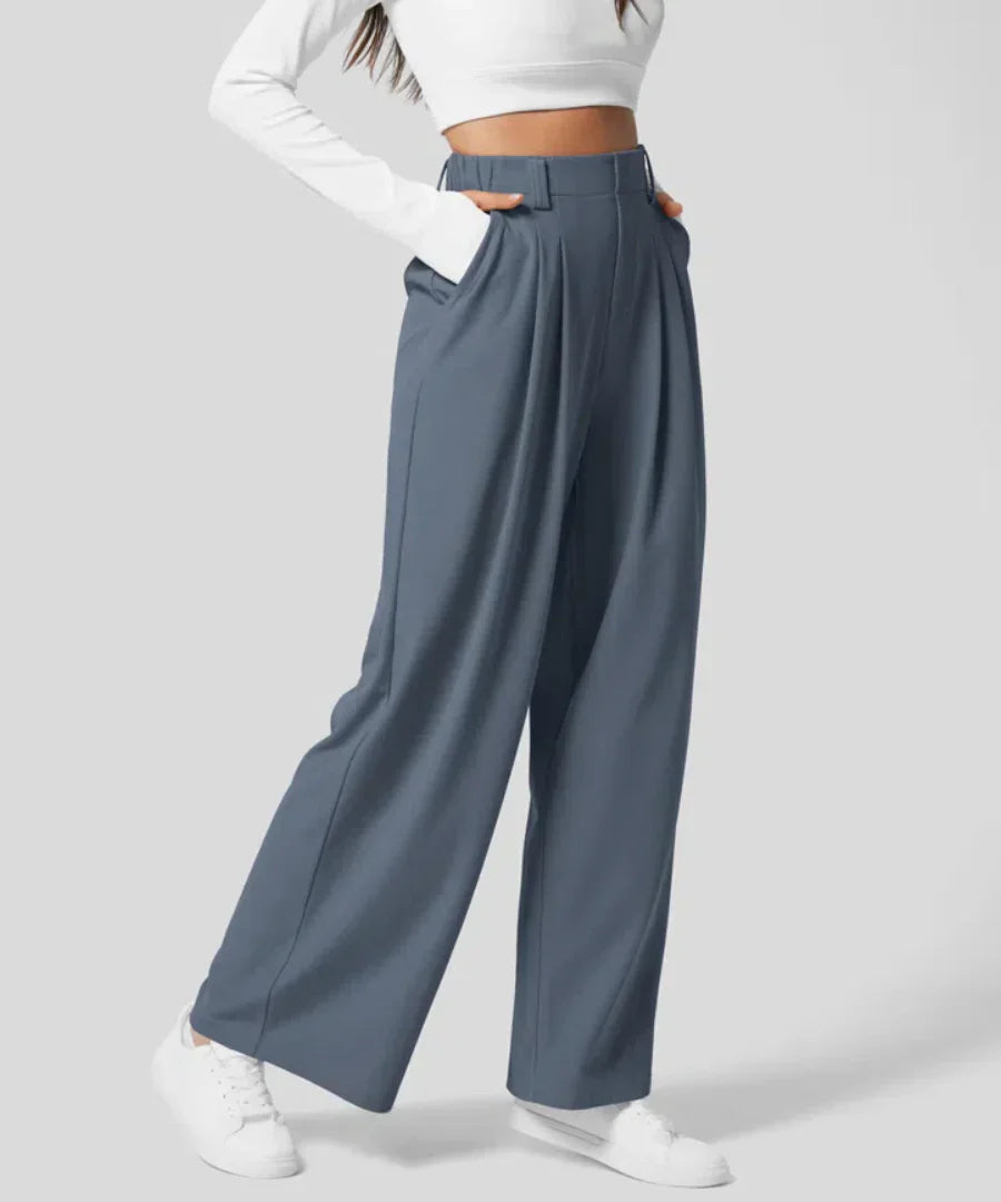 Aurel | Pantalone Elastico Elegante a Vita Alta