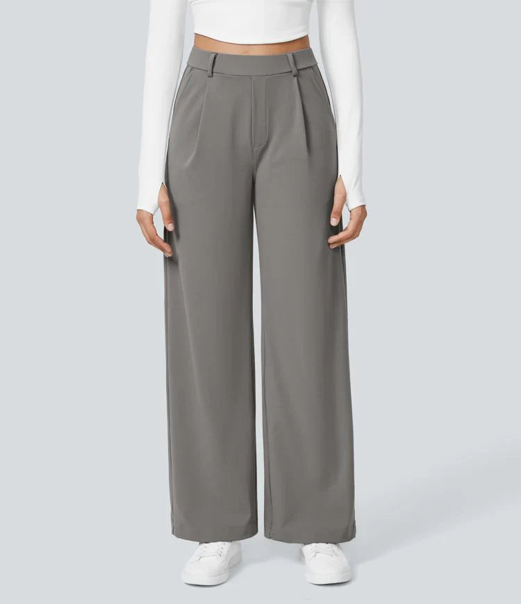 Aurel | Pantalone Elastico Elegante a Vita Alta