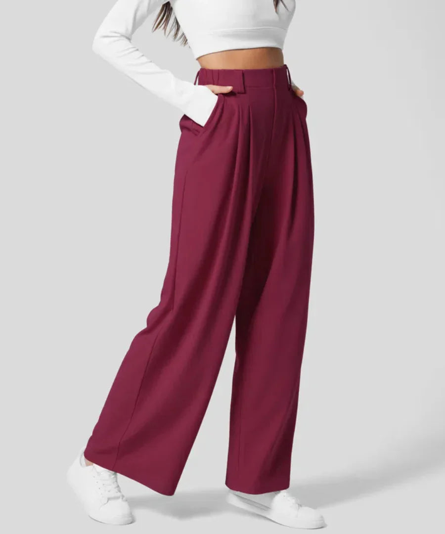 Aurel | Pantalone Elastico Elegante a Vita Alta