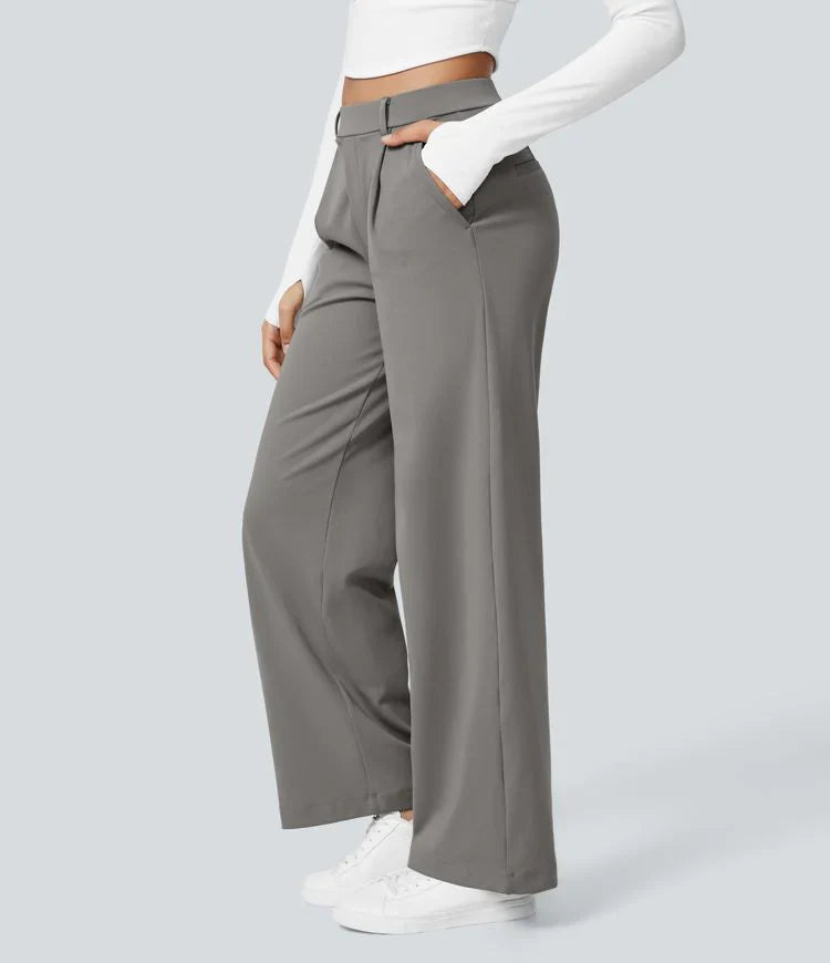 Aurel | Pantalone Elastico Elegante a Vita Alta