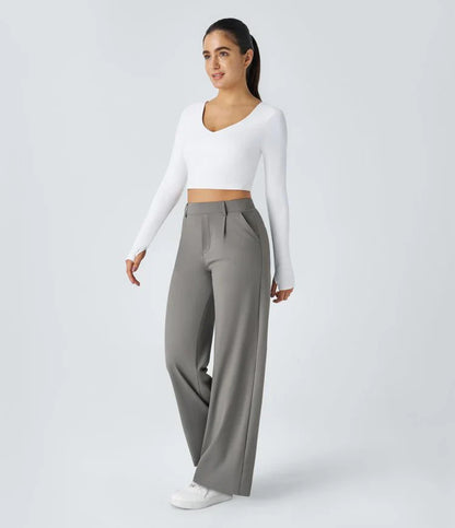 Aurel | Pantalone Elastico Elegante a Vita Alta