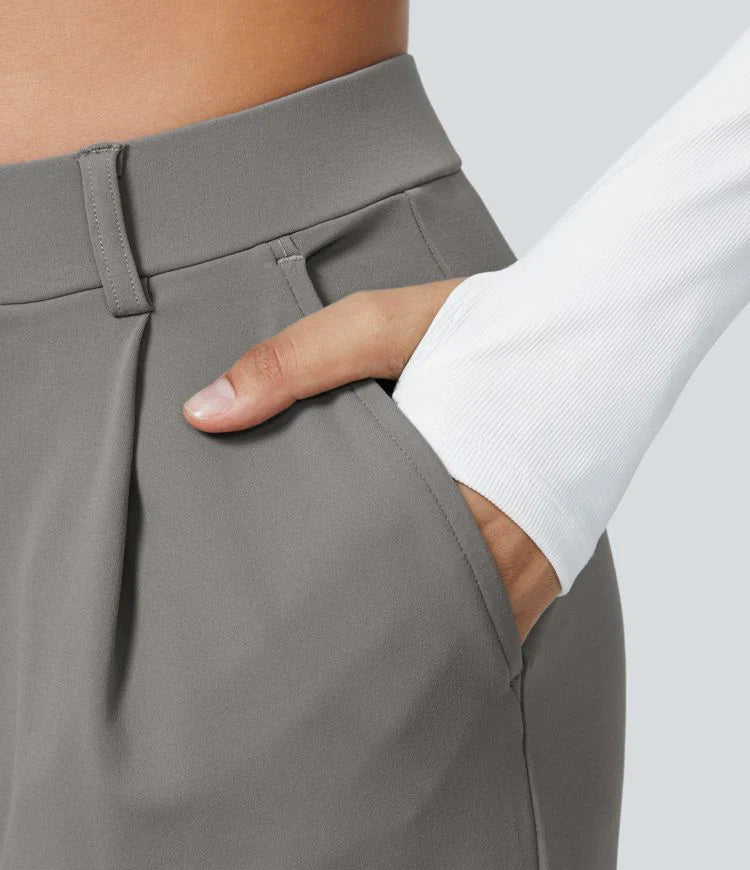 Aurel | Pantalone Elastico Elegante a Vita Alta