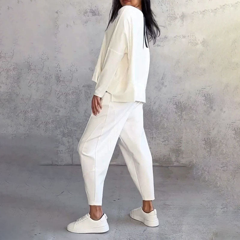 Set 2 pezzi con maglia a maniche lunghe e pantaloni