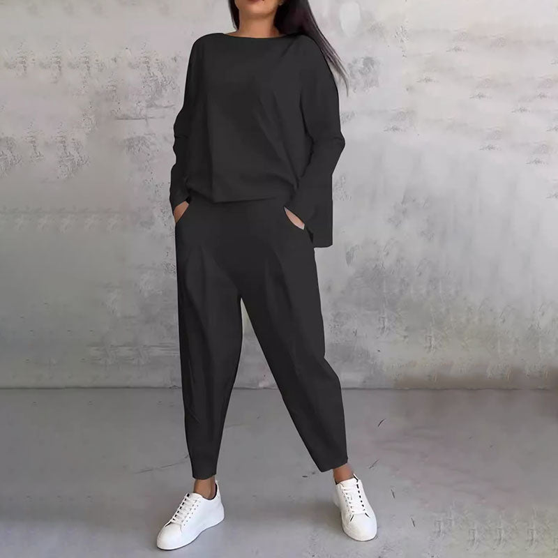 Set 2 pezzi con maglia a maniche lunghe e pantaloni