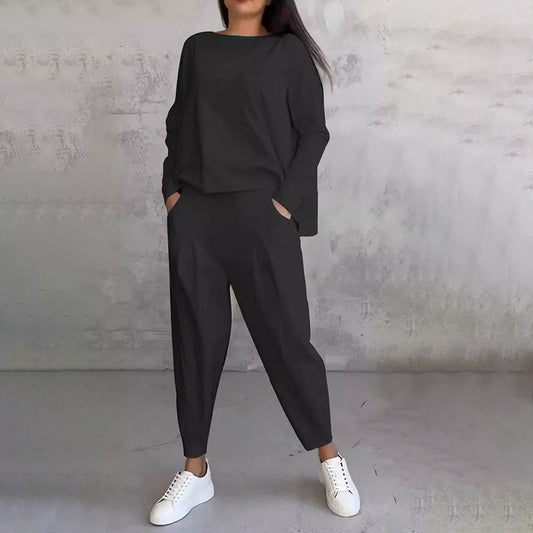 Set 2 pezzi con maglia a maniche lunghe e pantaloni