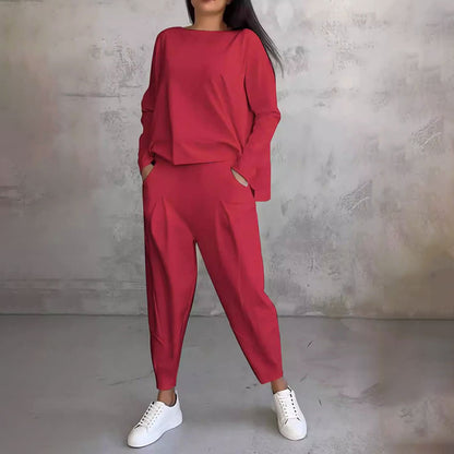Set 2 pezzi con maglia a maniche lunghe e pantaloni