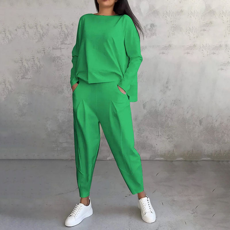 Set 2 pezzi con maglia a maniche lunghe e pantaloni