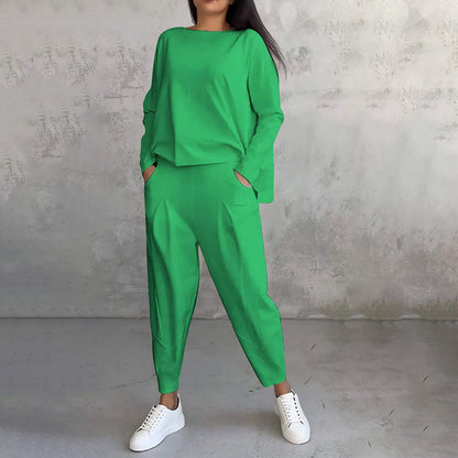 Set 2 pezzi con maglia a maniche lunghe e pantaloni